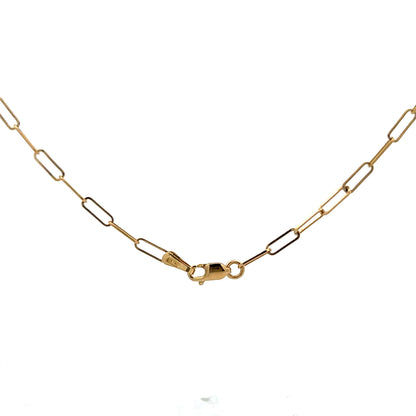 1.80 Diamond Paperclip Chain Necklace in 14k