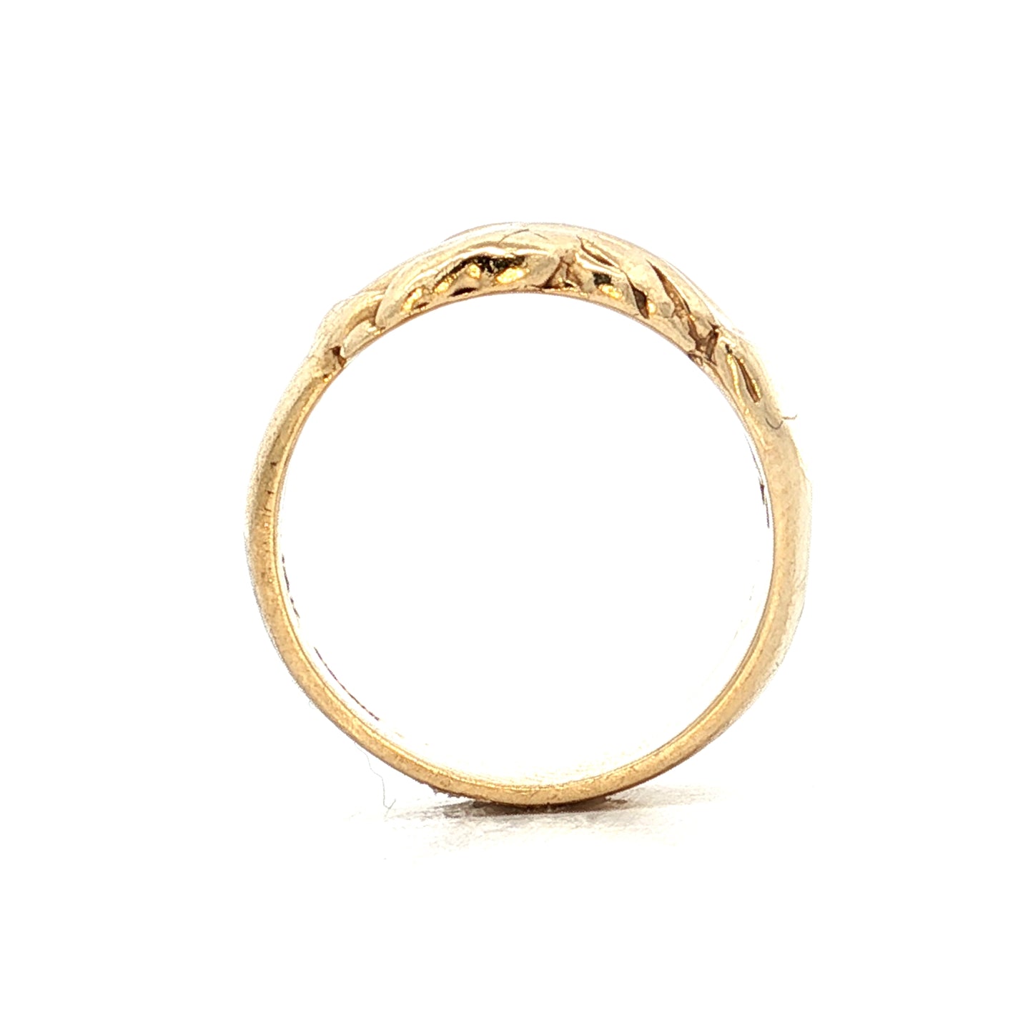 Vintage Hand Holding Ring in 10k Yellow Gold