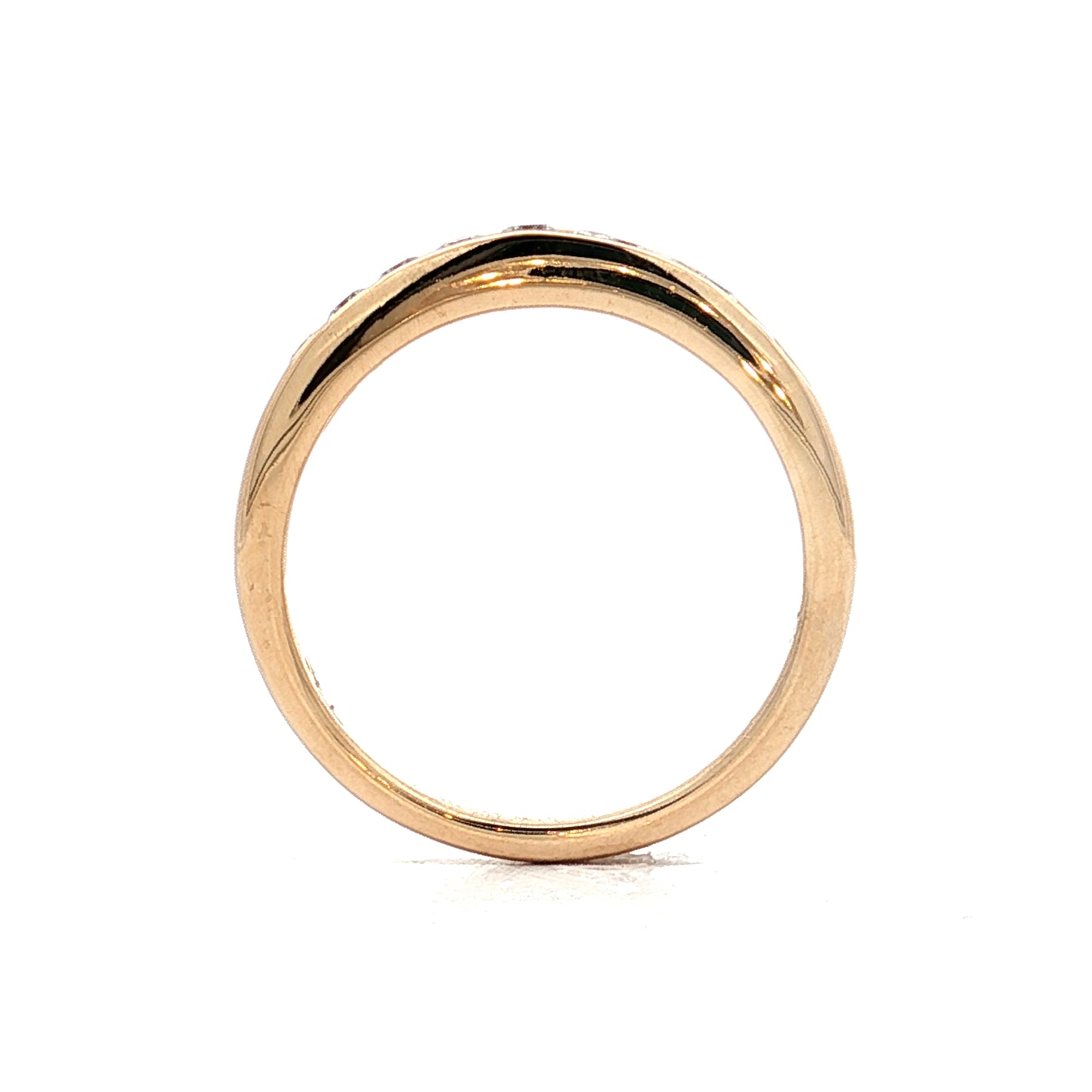 .27 Channel Set Diamond Wedding Band 14k Yellow Gold