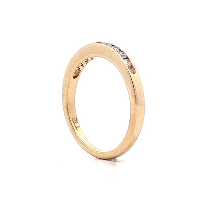 .27 Channel Set Diamond Wedding Band 14k Yellow Gold