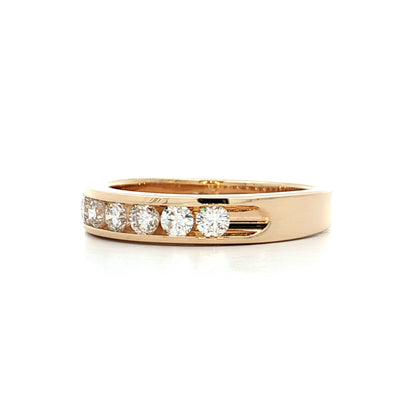 .46 Round Brilliant Diamond Wedding Band 14k
