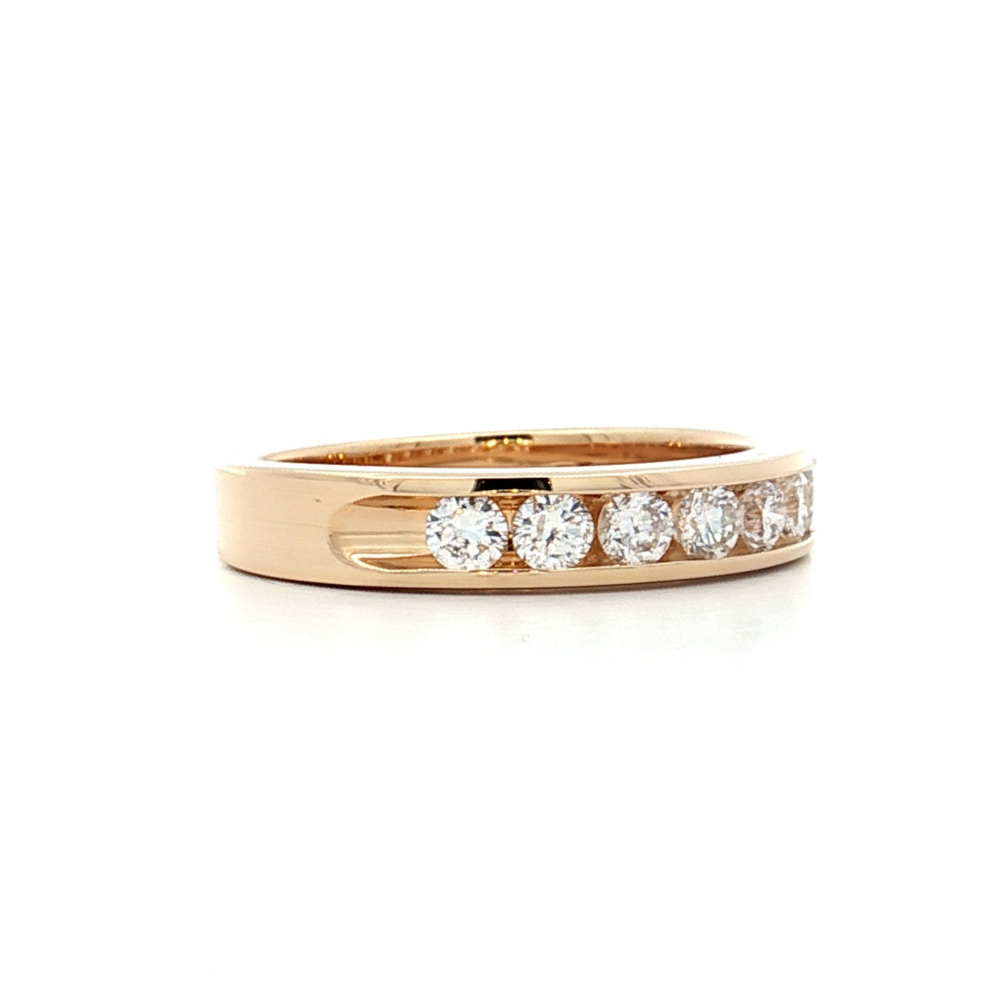 .46 Round Brilliant Diamond Wedding Band 14k