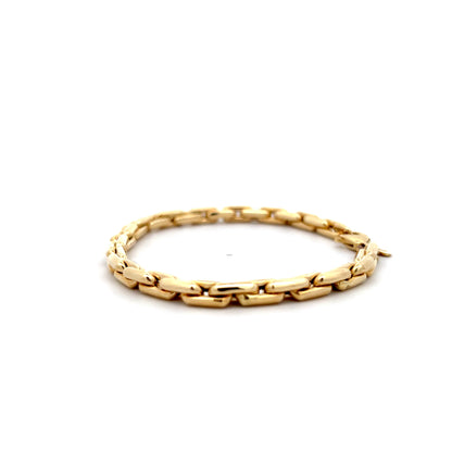 Classic Oval Link Chain Bracelet in 14k Yellow Gold