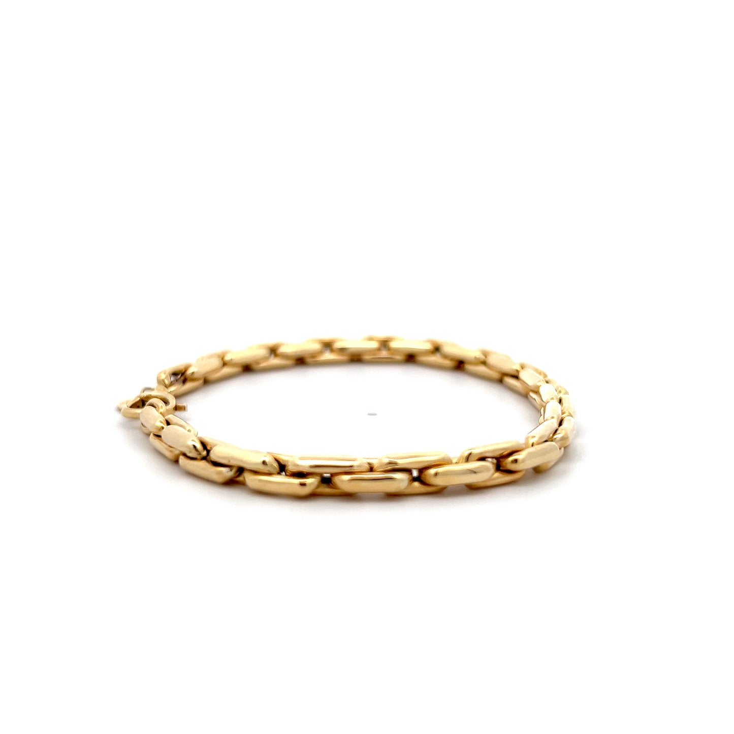 Classic Oval Link Chain Bracelet in 14k Yellow Gold