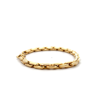 Classic Oval Link Chain Bracelet in 14k Yellow Gold