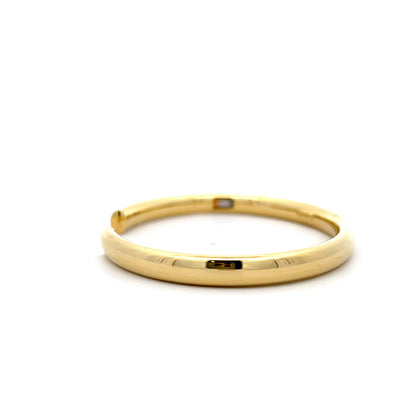 6mm Open Hinged Bangle Bracelet in 14k