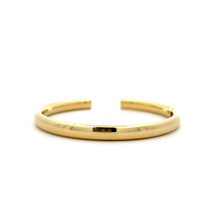 6mm Open Hinged Bangle Bracelet in 14k