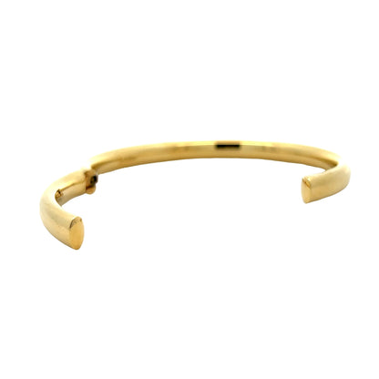 6mm Open Hinged Bangle Bracelet in 14k