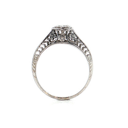 .12 Antique Deco Solitaire Engagement Ring 18k