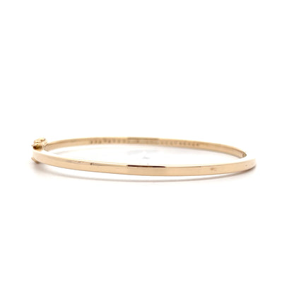 .18 Thin Diamond Bangle Bracelet in 14k