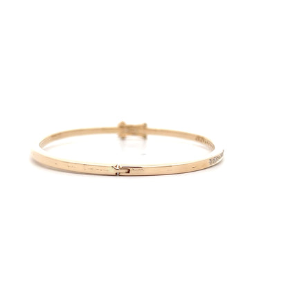 .18 Thin Diamond Bangle Bracelet in 14k