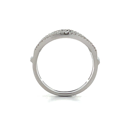 .98 Baguette Cut Diamond Eternity Cocktail Ring 14k