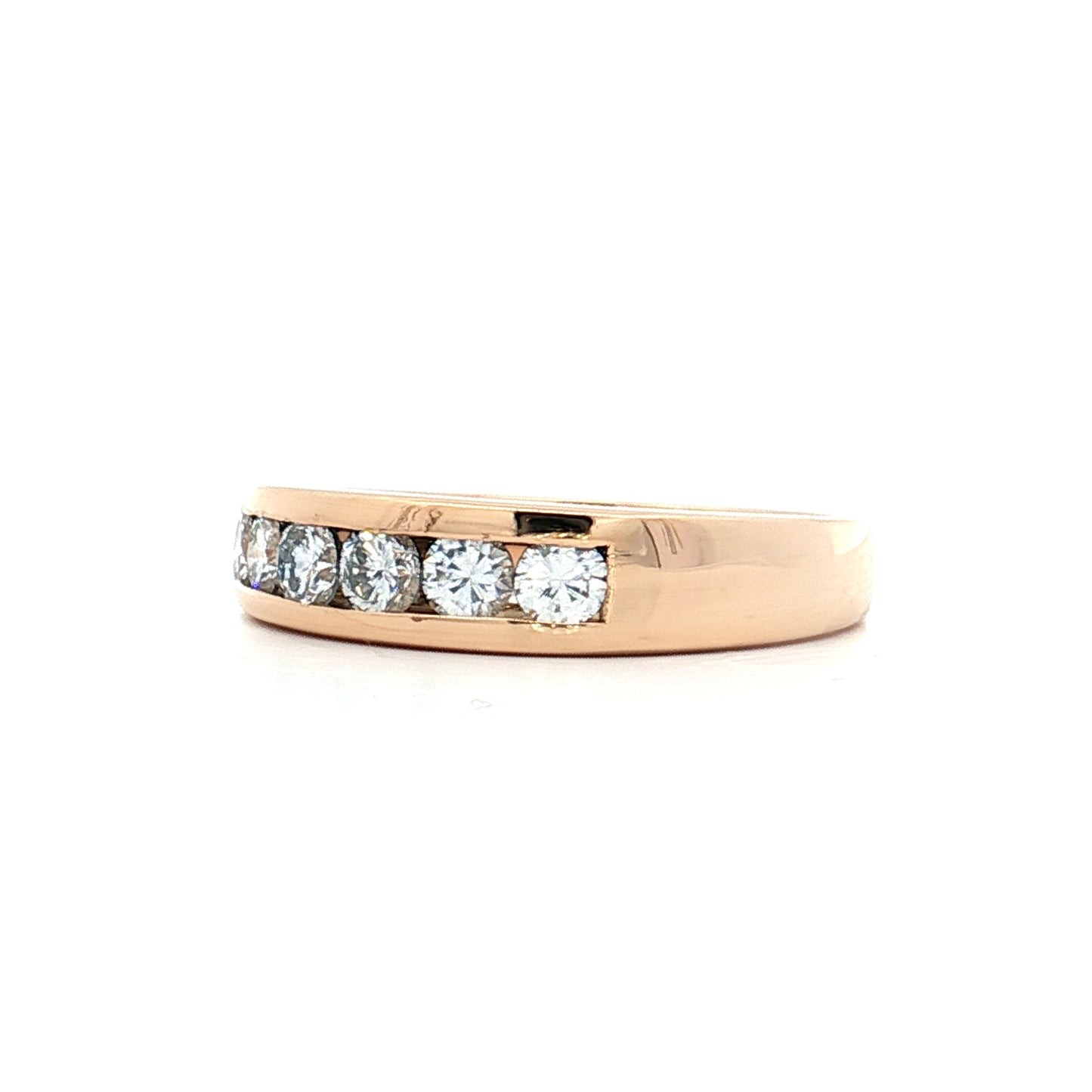 .54 Round Brilliant Diamond Wedding Band 18k