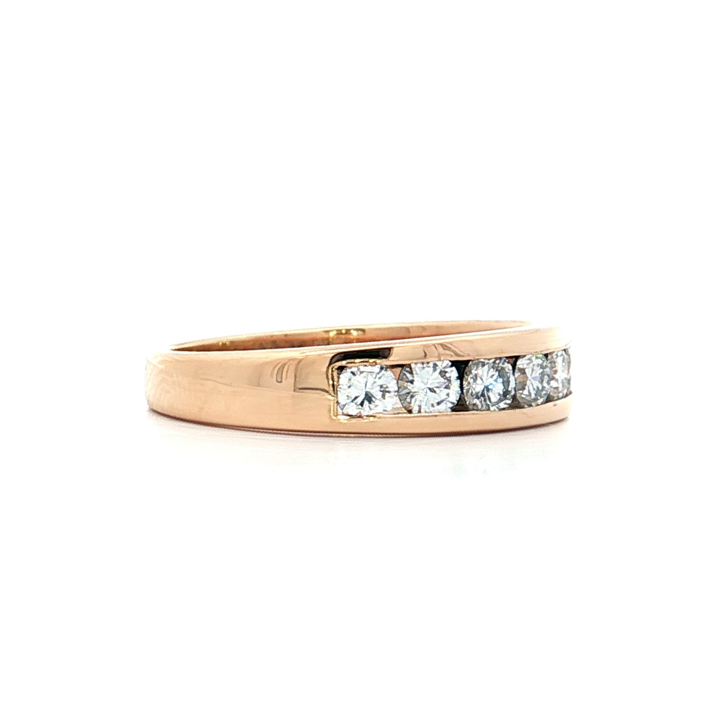 .54 Round Brilliant Diamond Wedding Band 18k