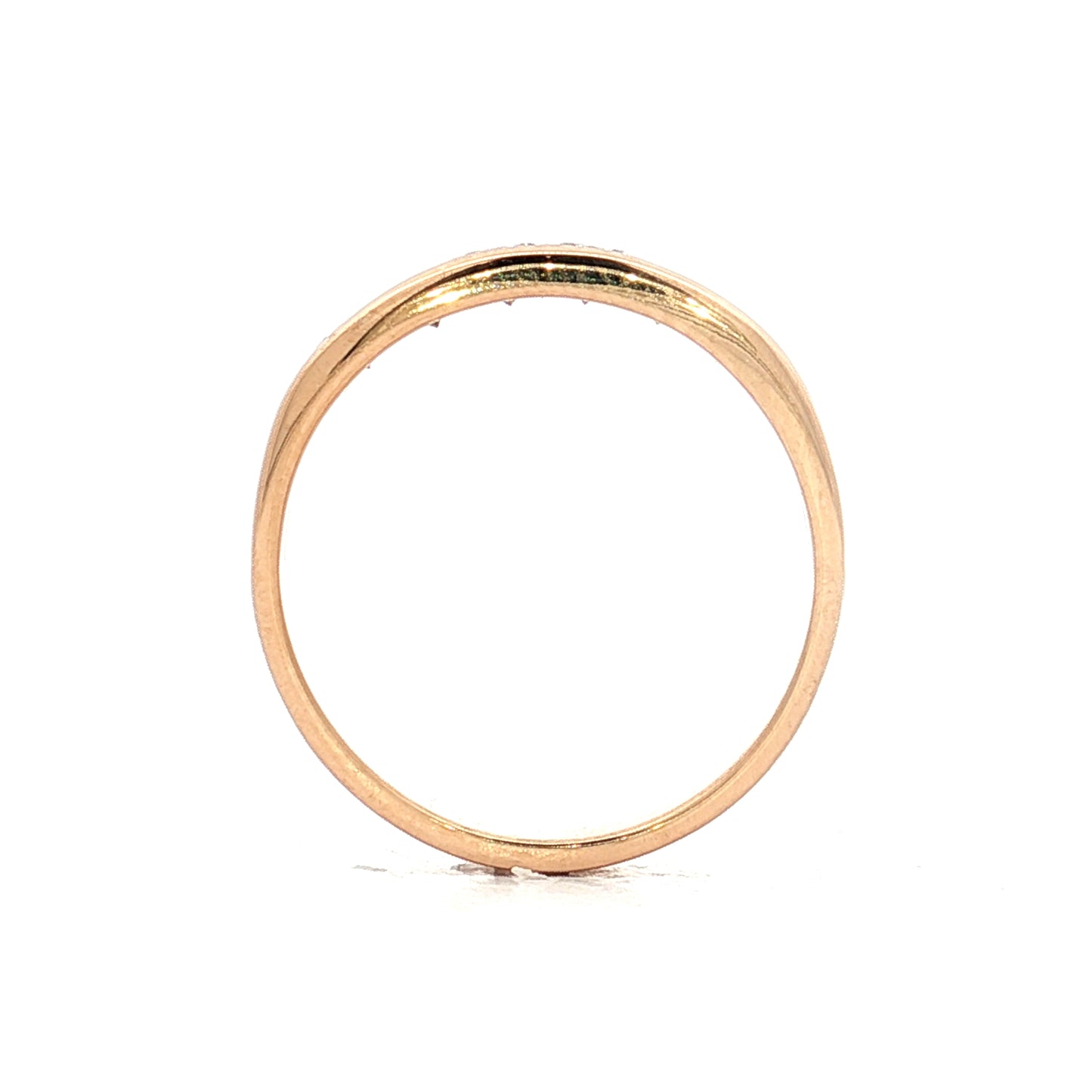 .54 Round Brilliant Diamond Wedding Band 18k