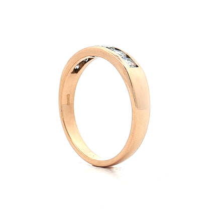 .54 Round Brilliant Diamond Wedding Band 18k