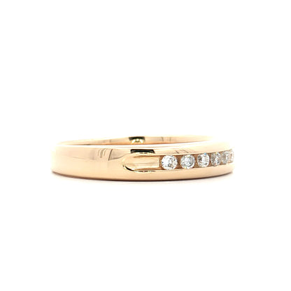 .90 Mens Diamond Wedding Band in 14k Yellow Gold