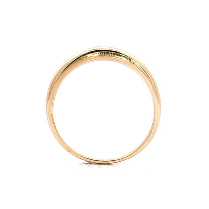 .90 Mens Diamond Wedding Band in 14k Yellow Gold