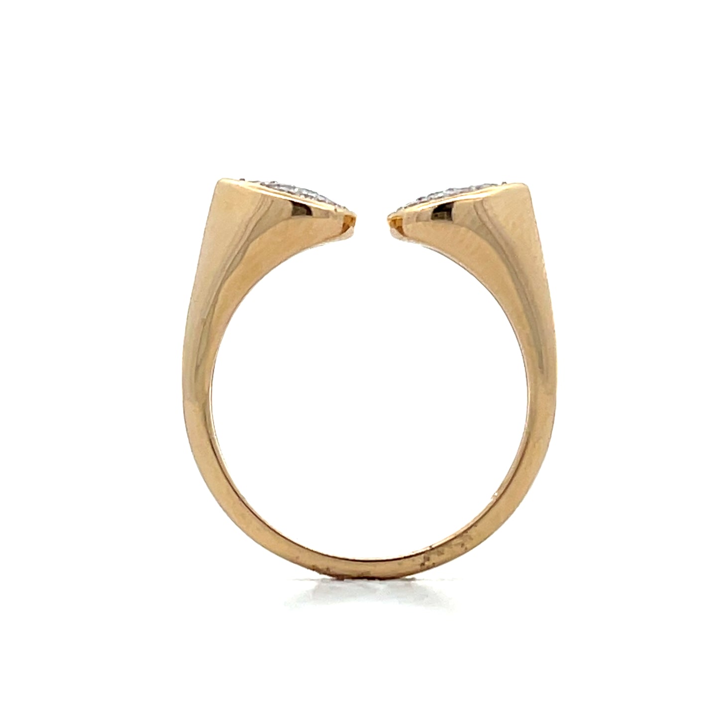 .21 Diamond Bypass Cocktail Ring in 14k Yellow Gold