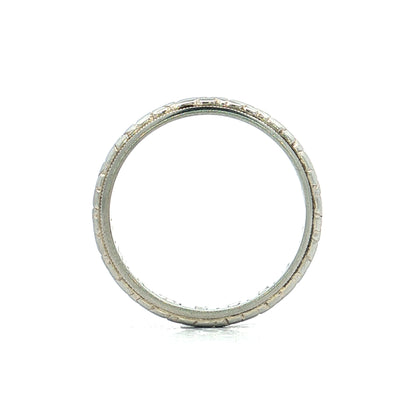 Antique Art Deco Orange Blossom Wedding Band 18k