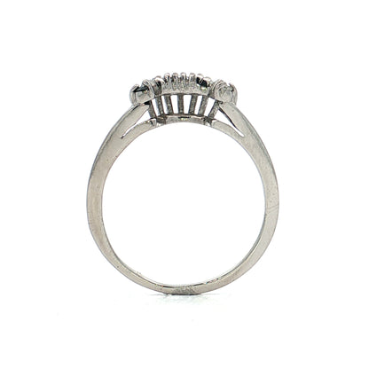 .26 Baguette Diamond Contour Wedding Band Platinum