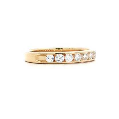 .54 Channel Set Diamond Wedding Band 14k Yellow Gold