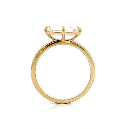 2.03 Hexagon Diamond Engagement Ring in 14k