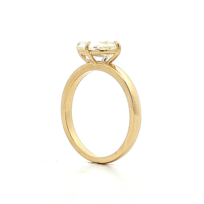 2.03 Hexagon Diamond Engagement Ring in 14k