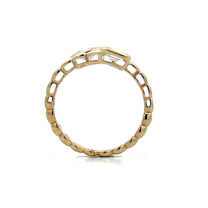 .81 Toi et Moi Snake Cocktail Ring in 14k Yellow Gold