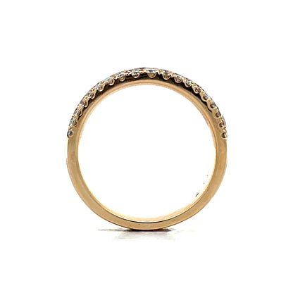 .52 Pave Flush Set Diamond Band in 14k