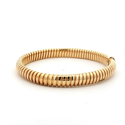 Flexible 7mm Tubogas Bangle Bracelet in 14k