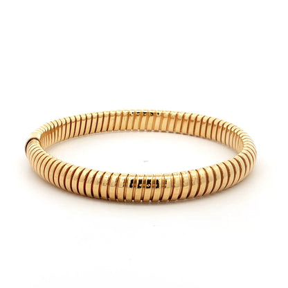 Flexible 7mm Tubogas Bangle Bracelet in 14k