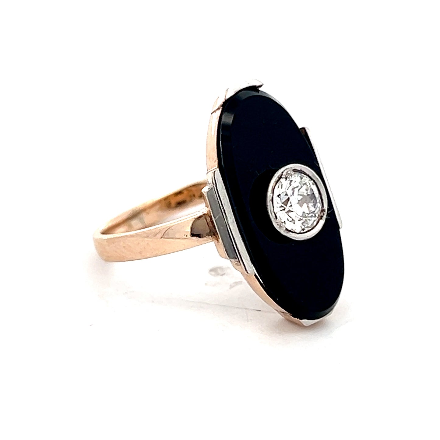 .50 Vintage Art Deco Diamond Cocktail Ring 14k