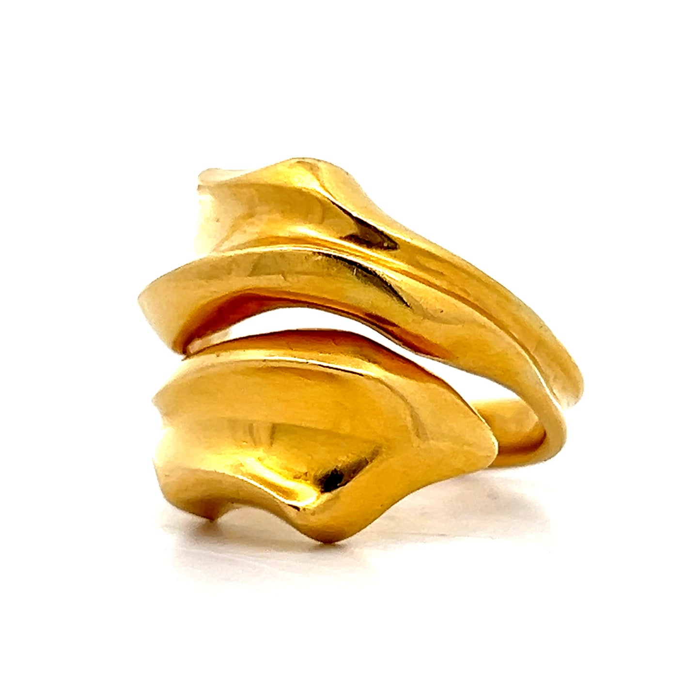 Lala Ounis Toi Et Moi Leaf Cocktail Ring in 18k