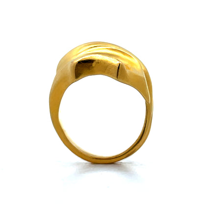 Lala Ounis Toi Et Moi Leaf Cocktail Ring in 18k