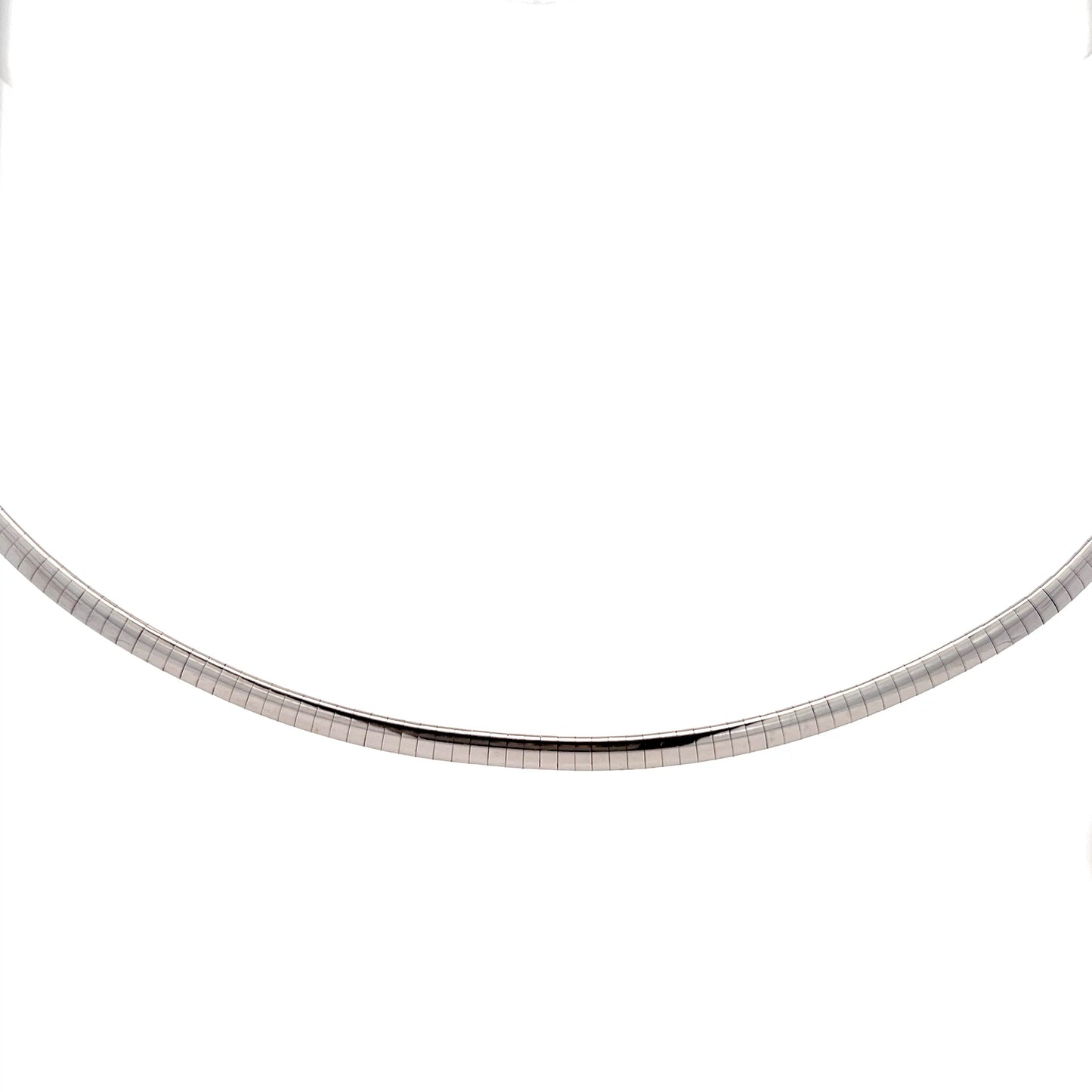 4 Inch Omega Chain Necklace in 14k