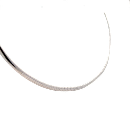 4 Inch Omega Chain Necklace in 14k