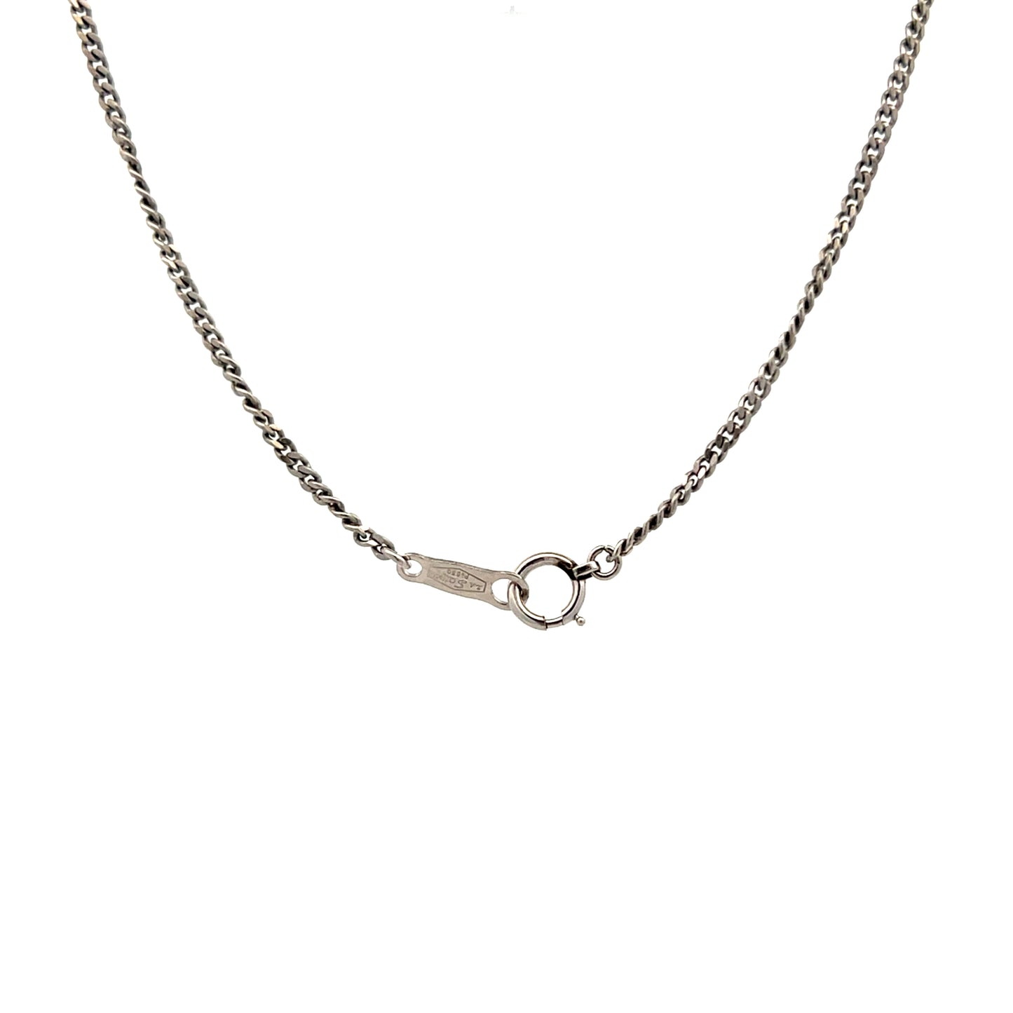 1.56 Blue Sapphire & Diamond Pendant Necklace in Platinum