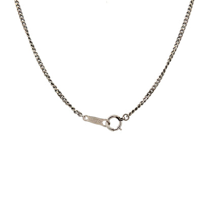 1.56 Blue Sapphire & Diamond Pendant Necklace in Platinum