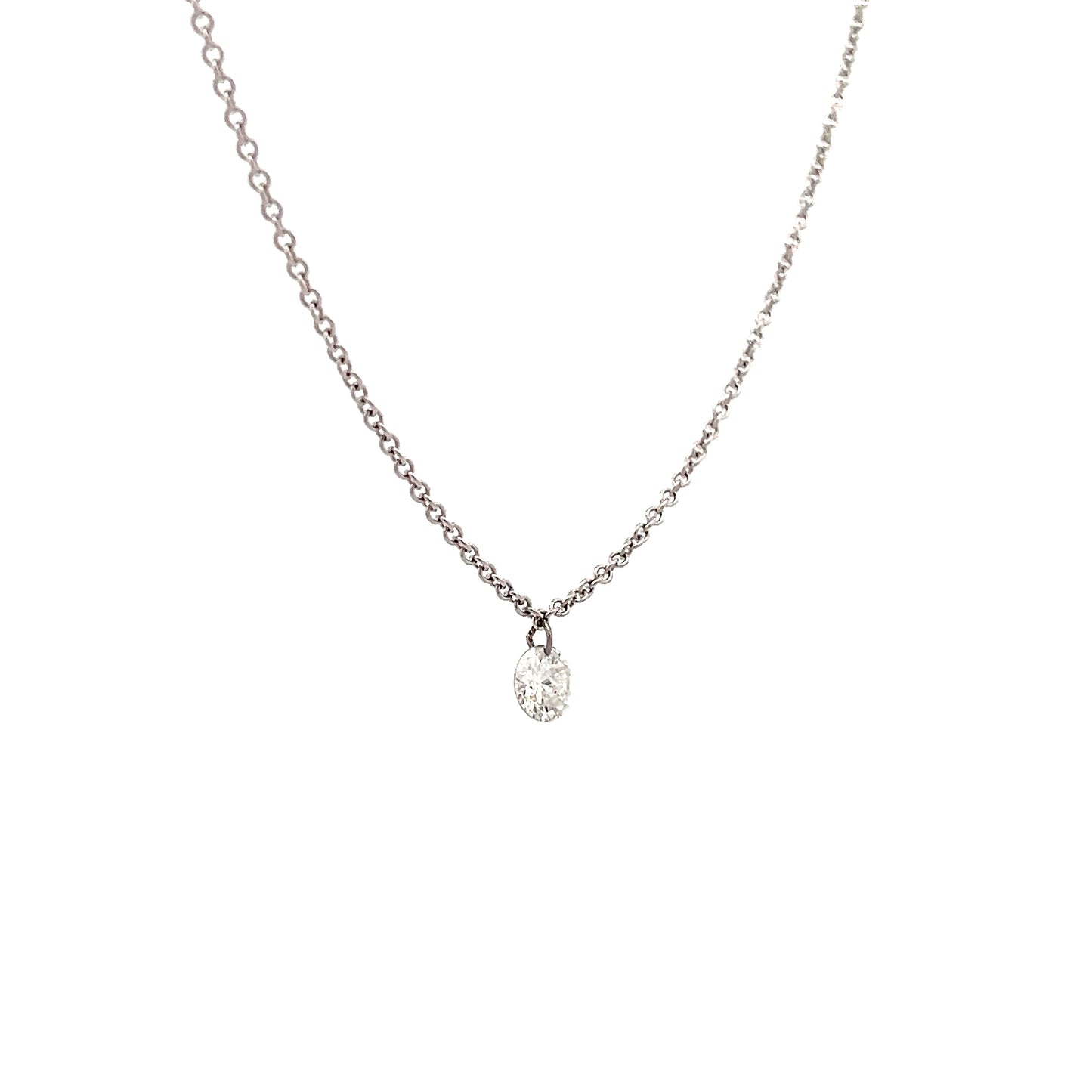 .40 Round Brilliant Diamond Pendant Necklace 18k