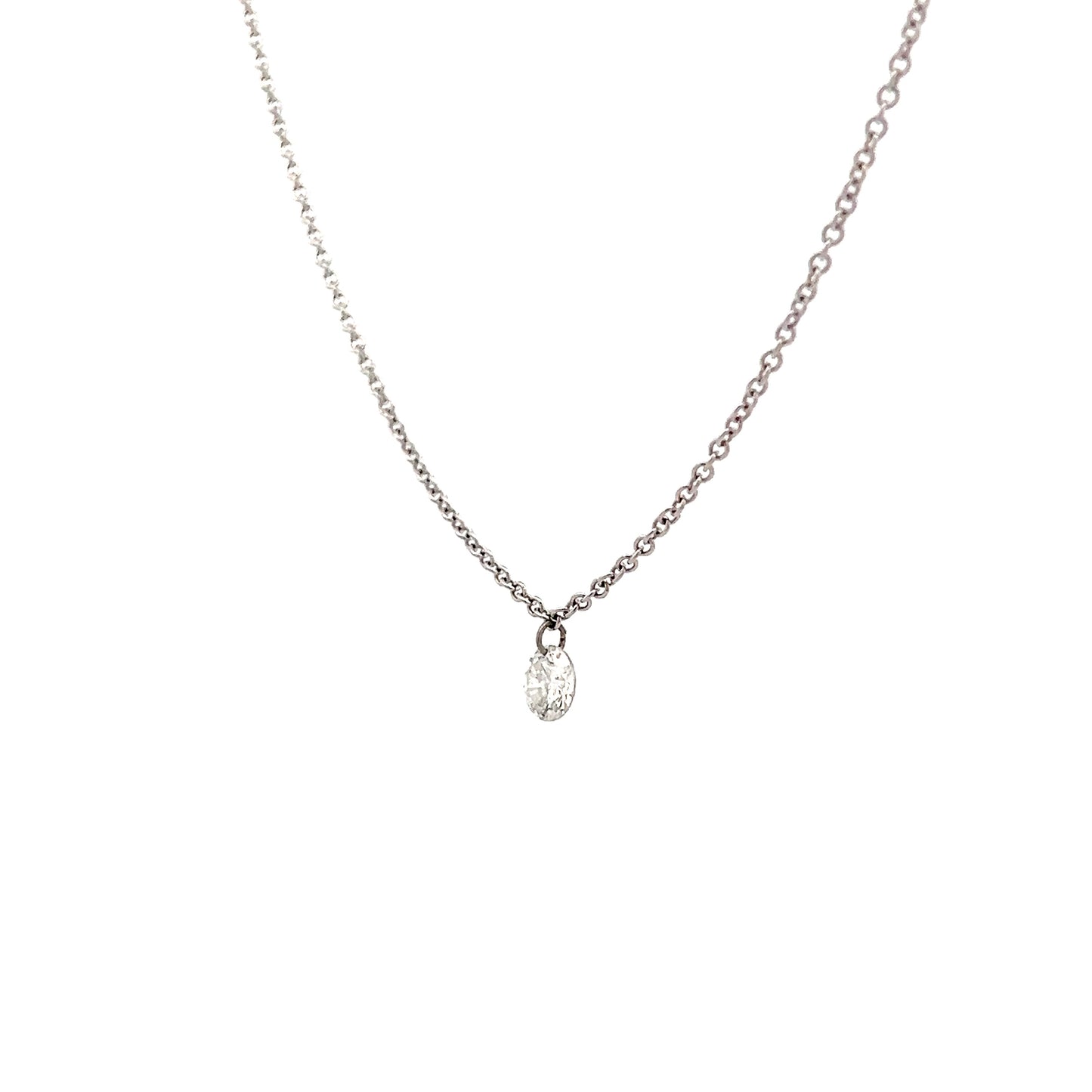 .40 Round Brilliant Diamond Pendant Necklace 18k