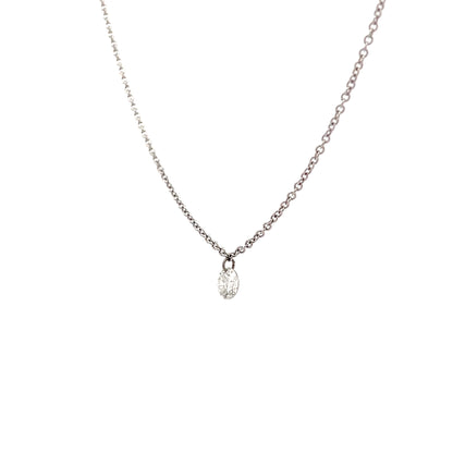 .40 Round Brilliant Diamond Pendant Necklace 18k