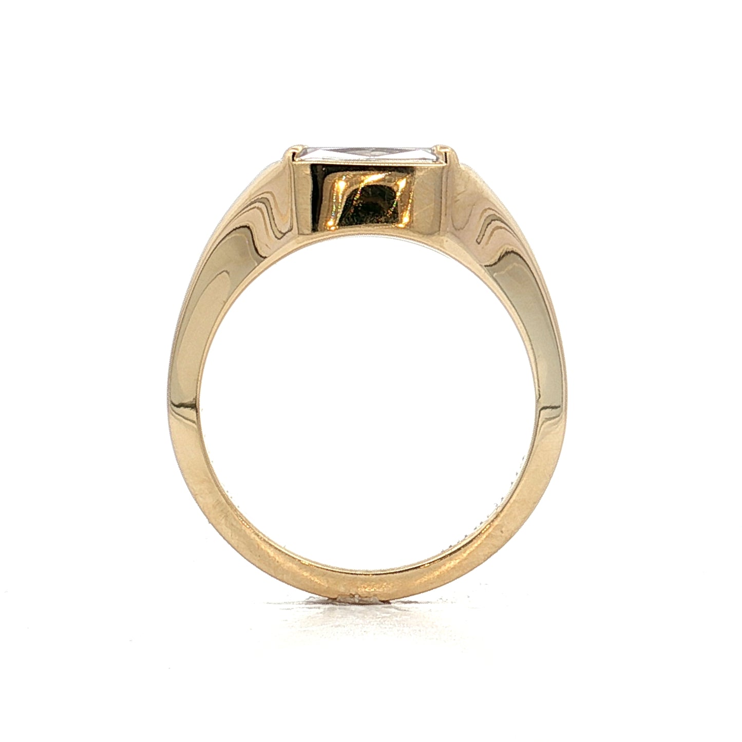 1.01 Cushion Diamond Engagement Ring in 14k Yellow Gold