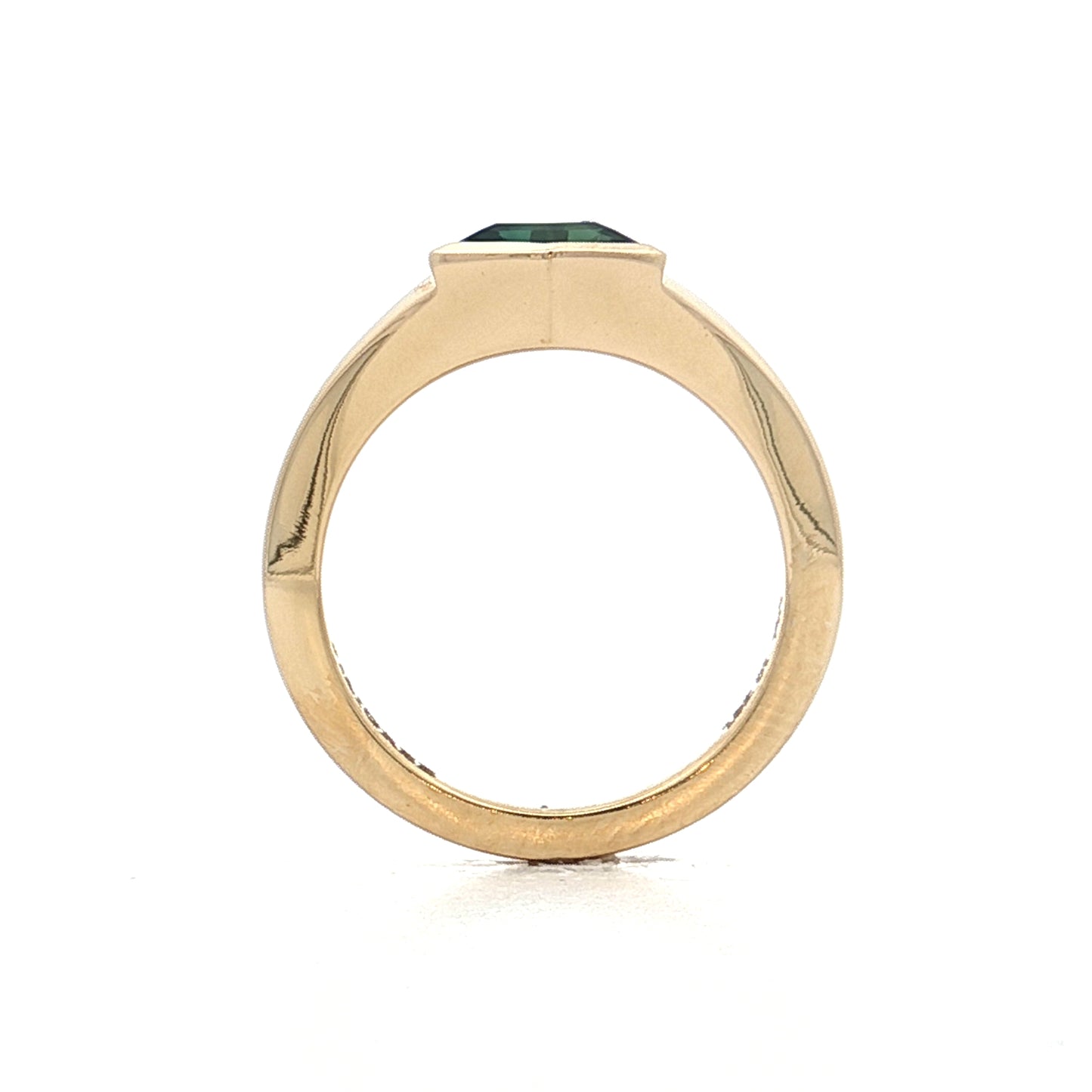 1.82 Hexagon Sapphire Engagement Ring in 14k