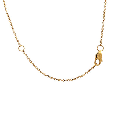.28 Diamond Hexagon Pendant Necklace in 14k Yellow Gold