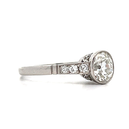 1.16 Old European Diamond Engagement Ring Platinum