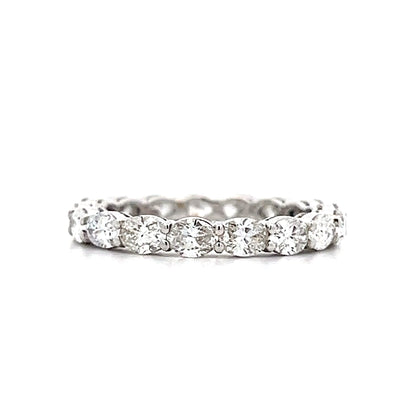 2.08 Oval Cut Diamond Eternity Band in 18k