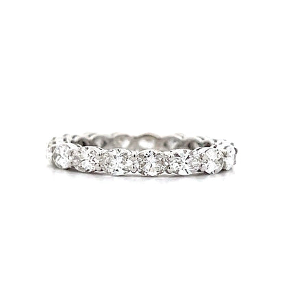 2.08 Oval Cut Diamond Eternity Band in 18k