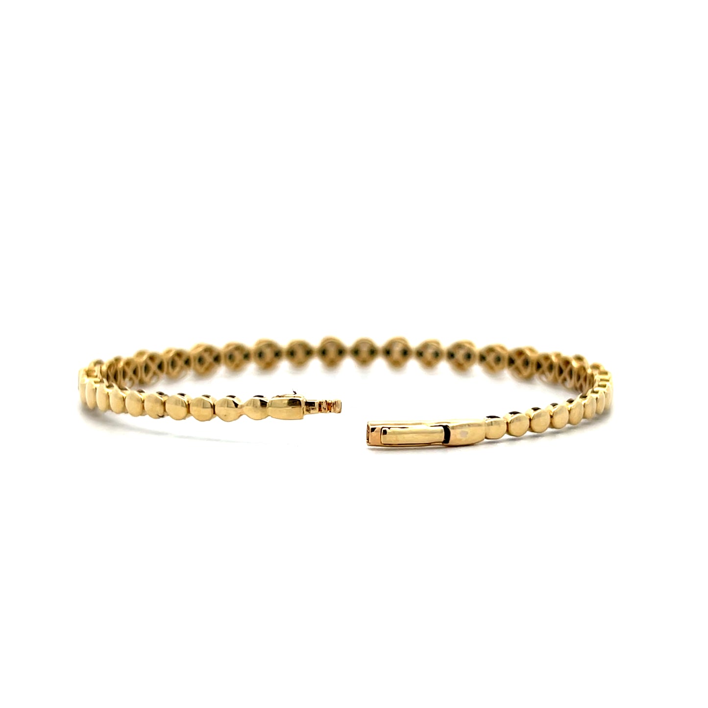 1.88 Bezel Diamond Bracelet in 14k Yellow Gold