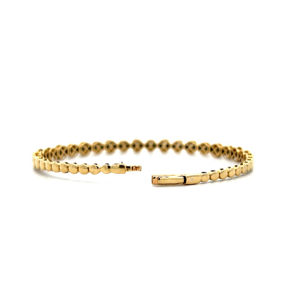 1.88 Bezel Diamond Bracelet in 14k Yellow Gold